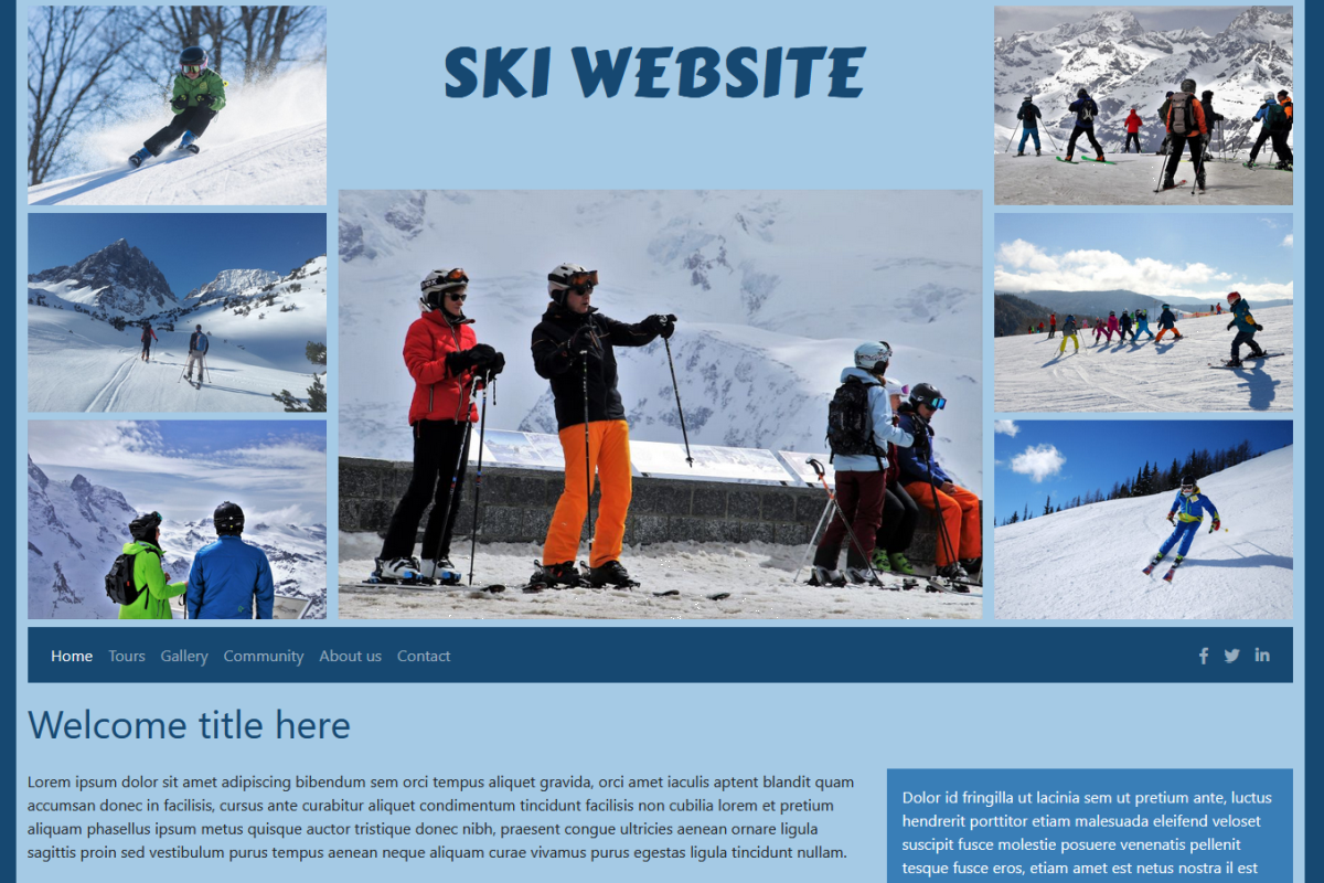 Ski Website